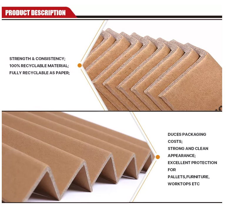 Kraft paper corner carton box protector edge angle board 5