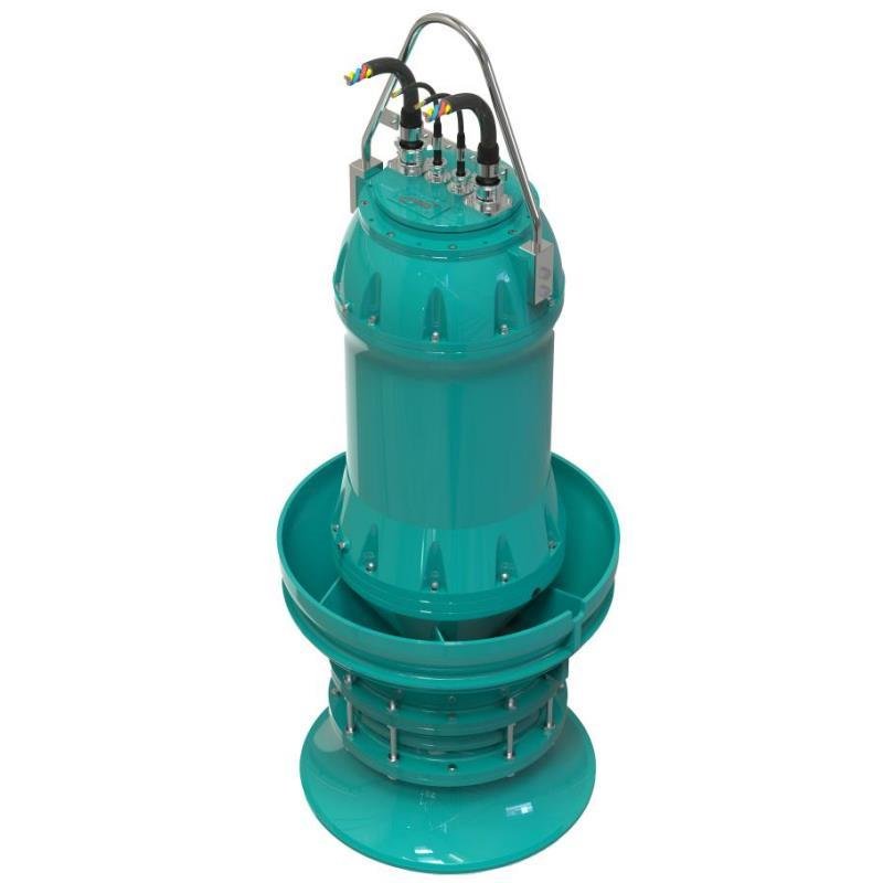 Electric Submersible Axial Flow Water Pump with High Efficiency  2