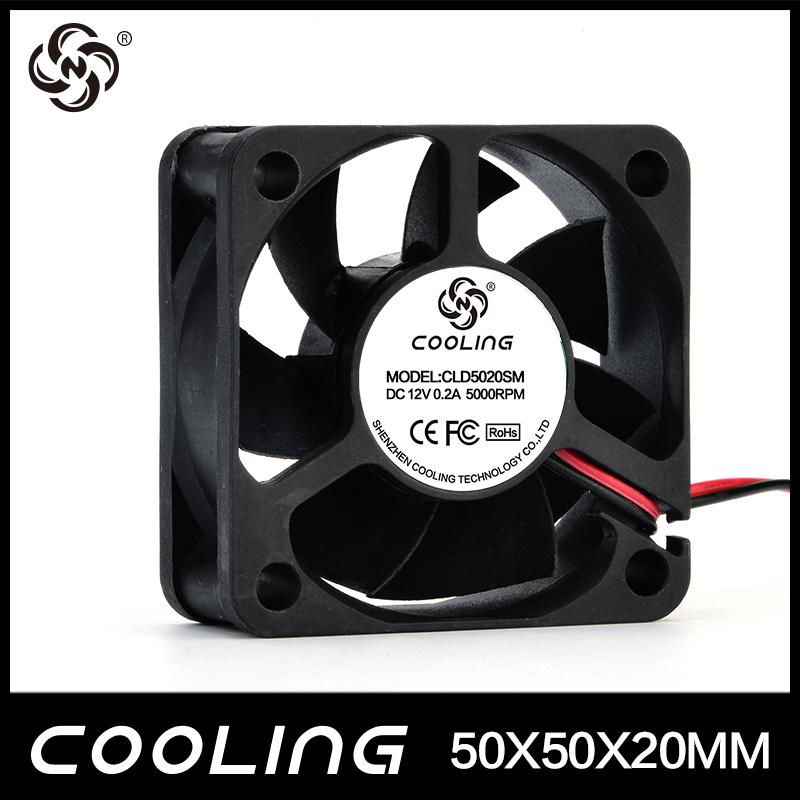 Cool Ning 5020 DC cooling fan quiet electronic equipment 12V projector turbine f