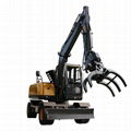 Hydraulic excavator on wheel hydraulic construction wheel excavator 