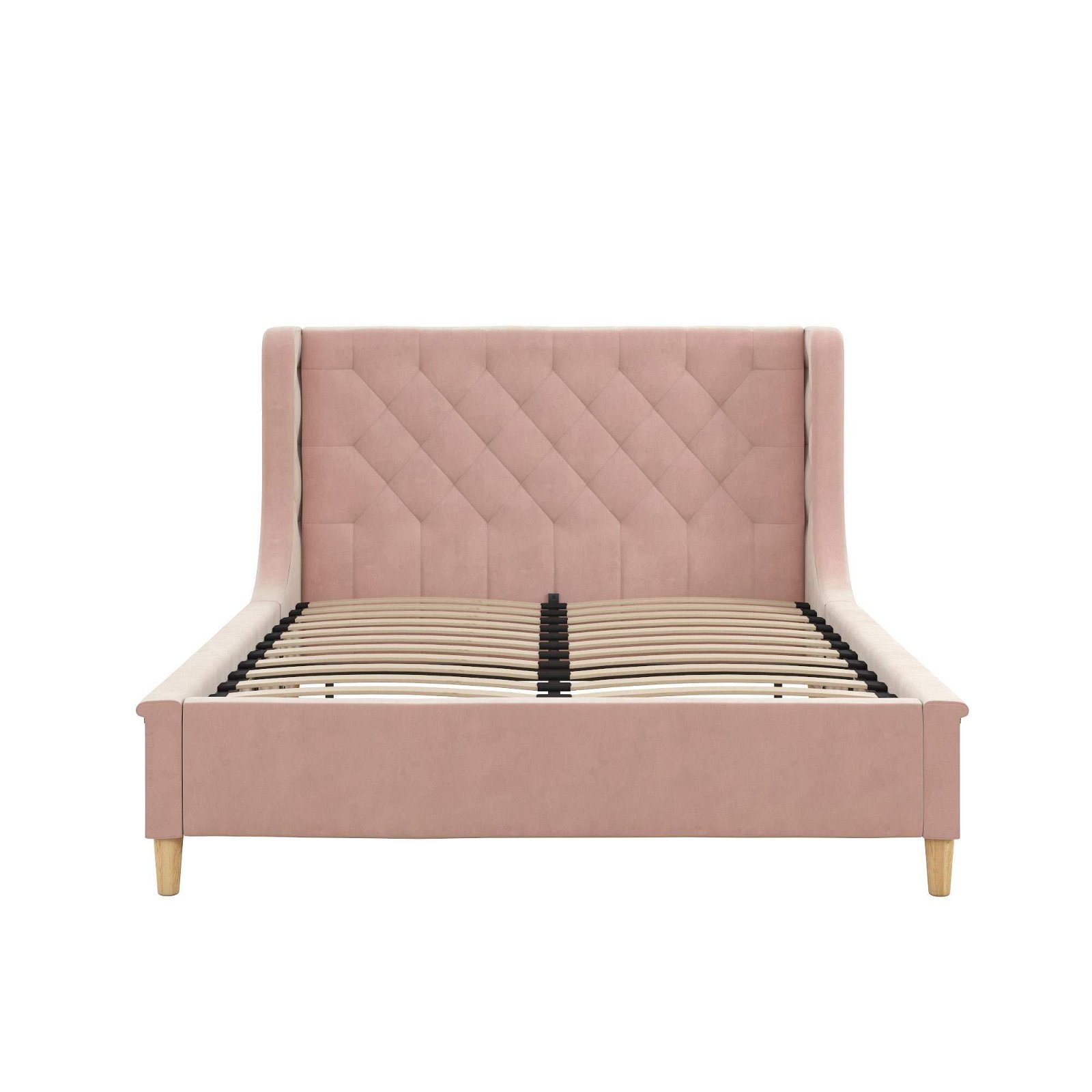 Umikk Modern European Pink Full Size Upholstered Bed for Girls and Boys 2