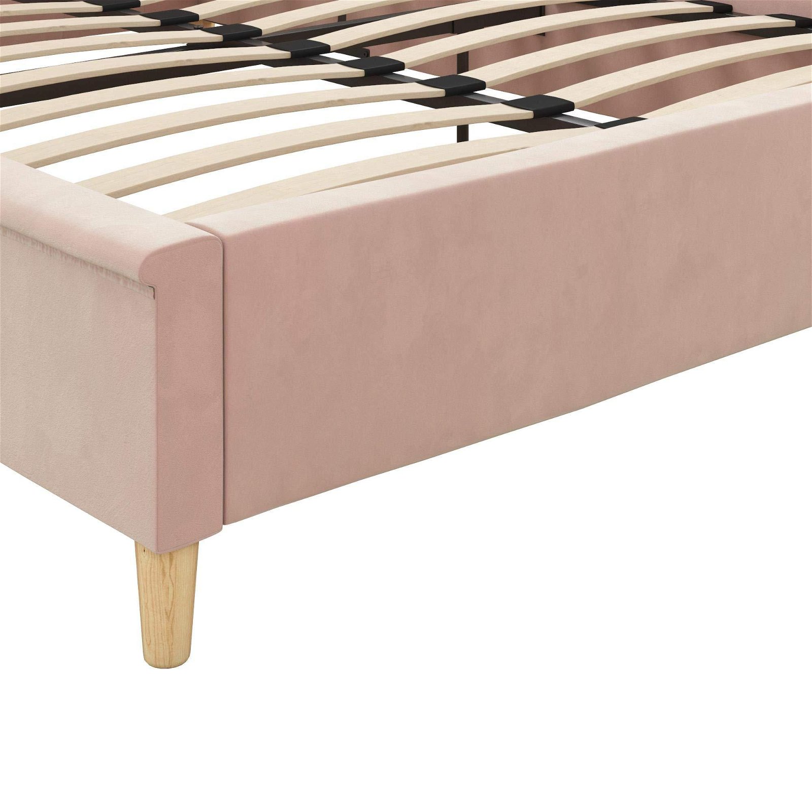Umikk Modern European Pink Full Size Upholstered Bed for Girls and Boys 3