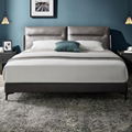 Umikk OEM Full Size Modern Bed Fabric Bed Customized Wooden Bedroom Furniture Be 5