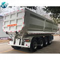 White 4 Axle Dump Trailer 1