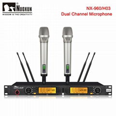 NX-960 True Diversity Dual Channel Wireless Microphone Handle System