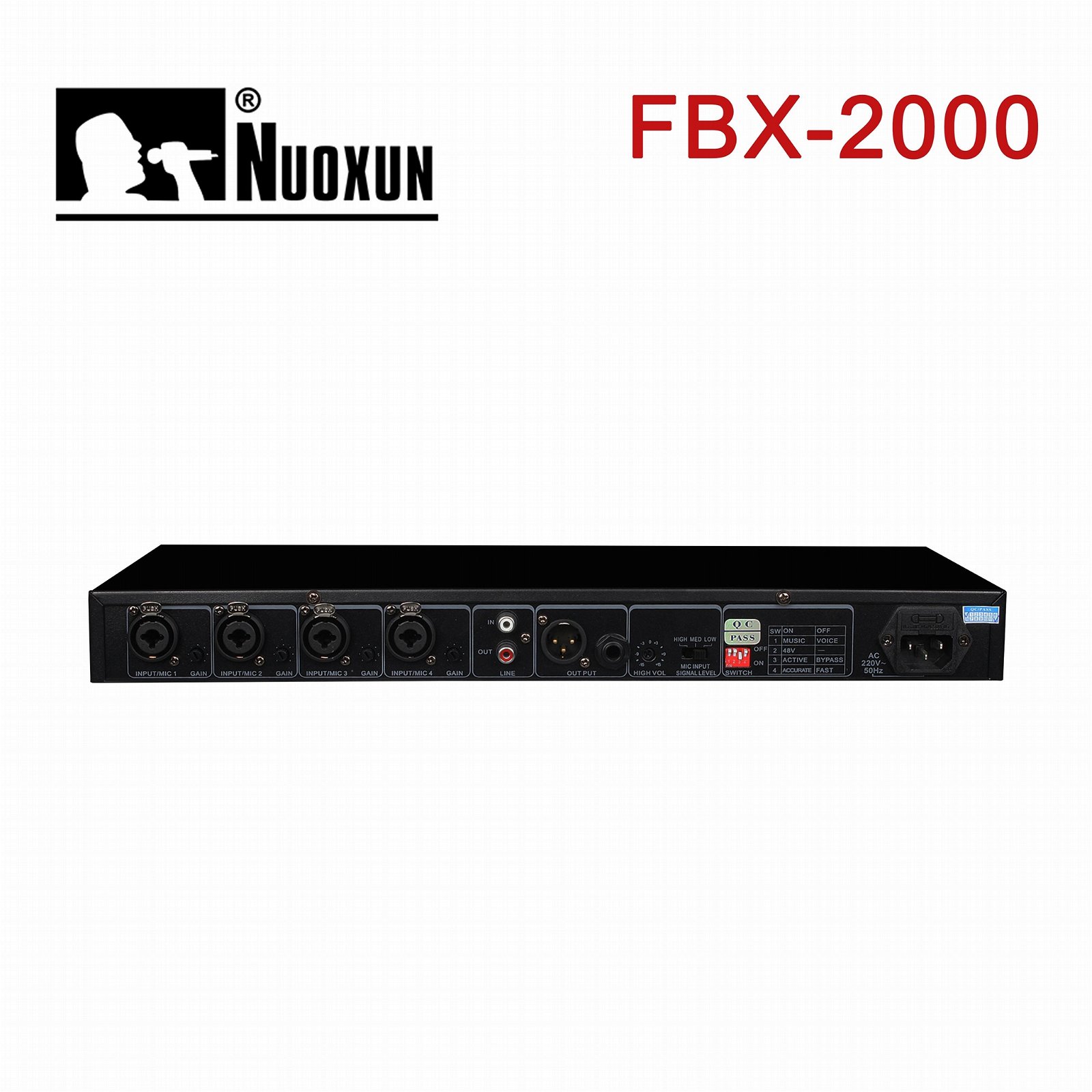 FBX-2000 4 channel feedback suppressor system 2