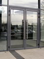 aluminium frame glass spring door