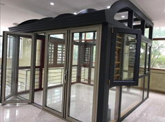 aluminium frame glass bi-folding door