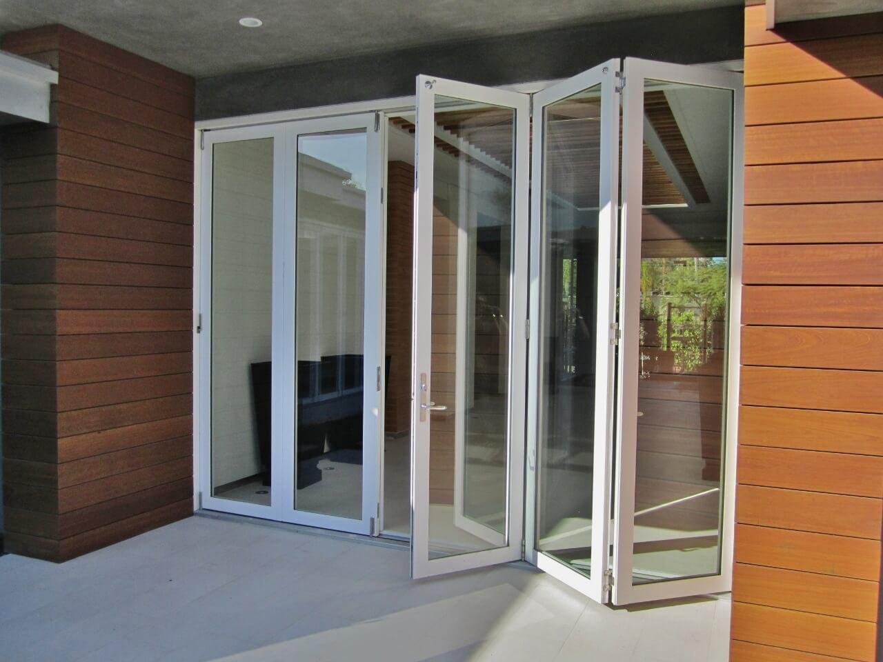 aluminium frame glass bi-folding door 3