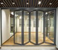 aluminium frame glass bi-folding door price