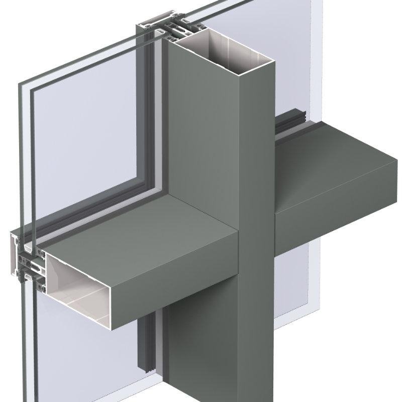 Aluminium frame Glass Curtain walls system