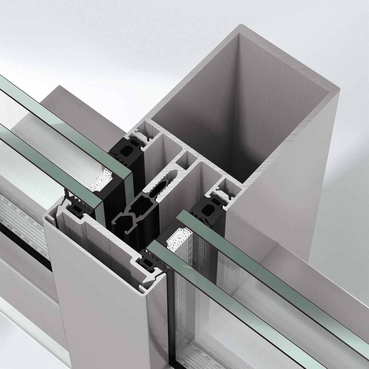 Aluminium frame Glass Curtain walls system