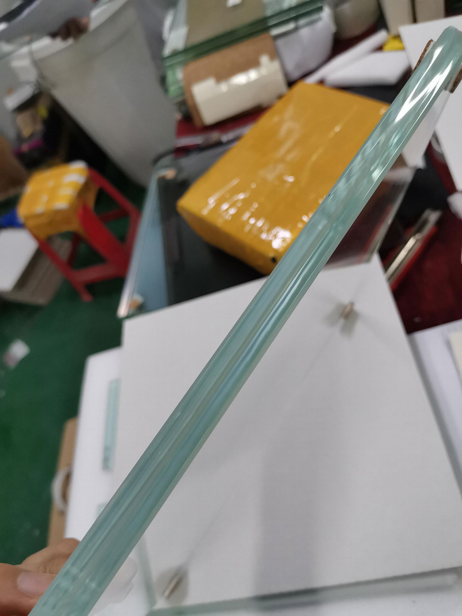 15.04 mm laminated tempered glass,EN 356-P6B 2