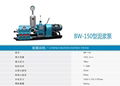 BW150型泥浆泵最深可和1500米钻机配套使用