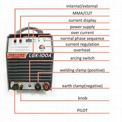 LGK100 Air Plasma welders Plasma Cutter inverter passed CE