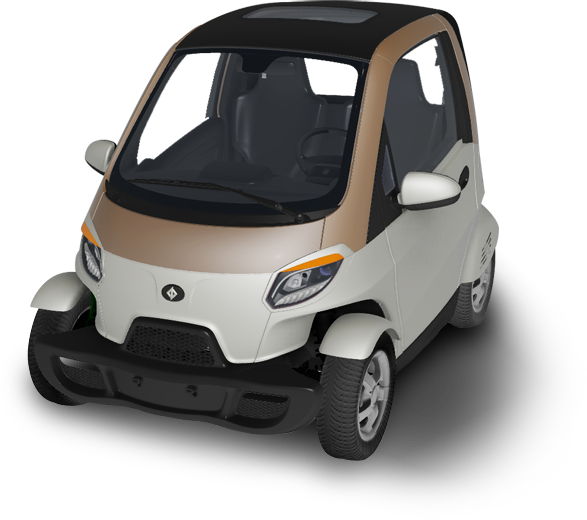 2022 New 4kw 2 Seats Steering Wheel Electric Car 2