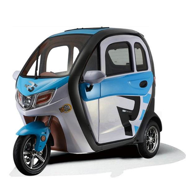 2022 New design electric Passager Tricycle Enclosed Type electric trike