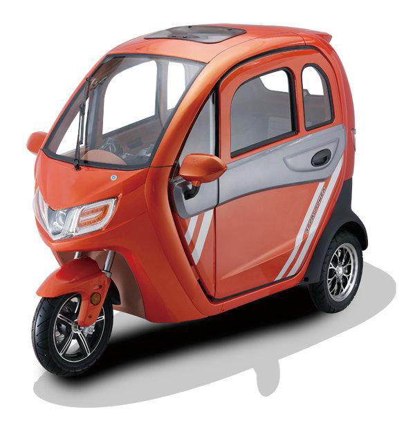 2022 New design electric Passager Tricycle Enclosed Type electric trike 2