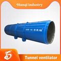 Tunnel construction low noise blower fan