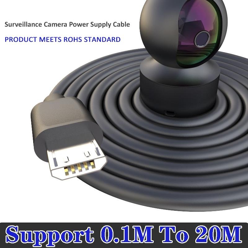 Professional Cable Factory 10M 20M Extra Long Android Micro Surveillance Camera 