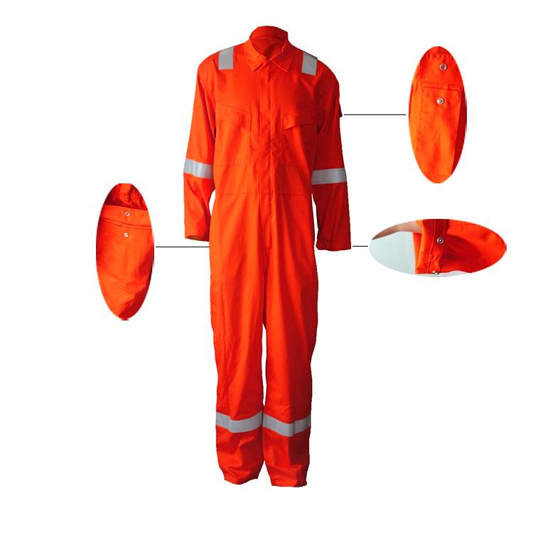 Safety Hi-vis Orange Coveralls For Gas and Oil 2