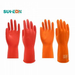 Latex Household Dishwashing Gloves