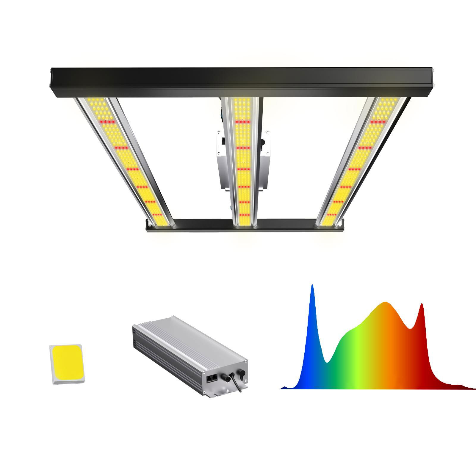 LM301B 350W Leoon Indoor Agriculture Lighting Dimmable LED Plant Grow Lights  5