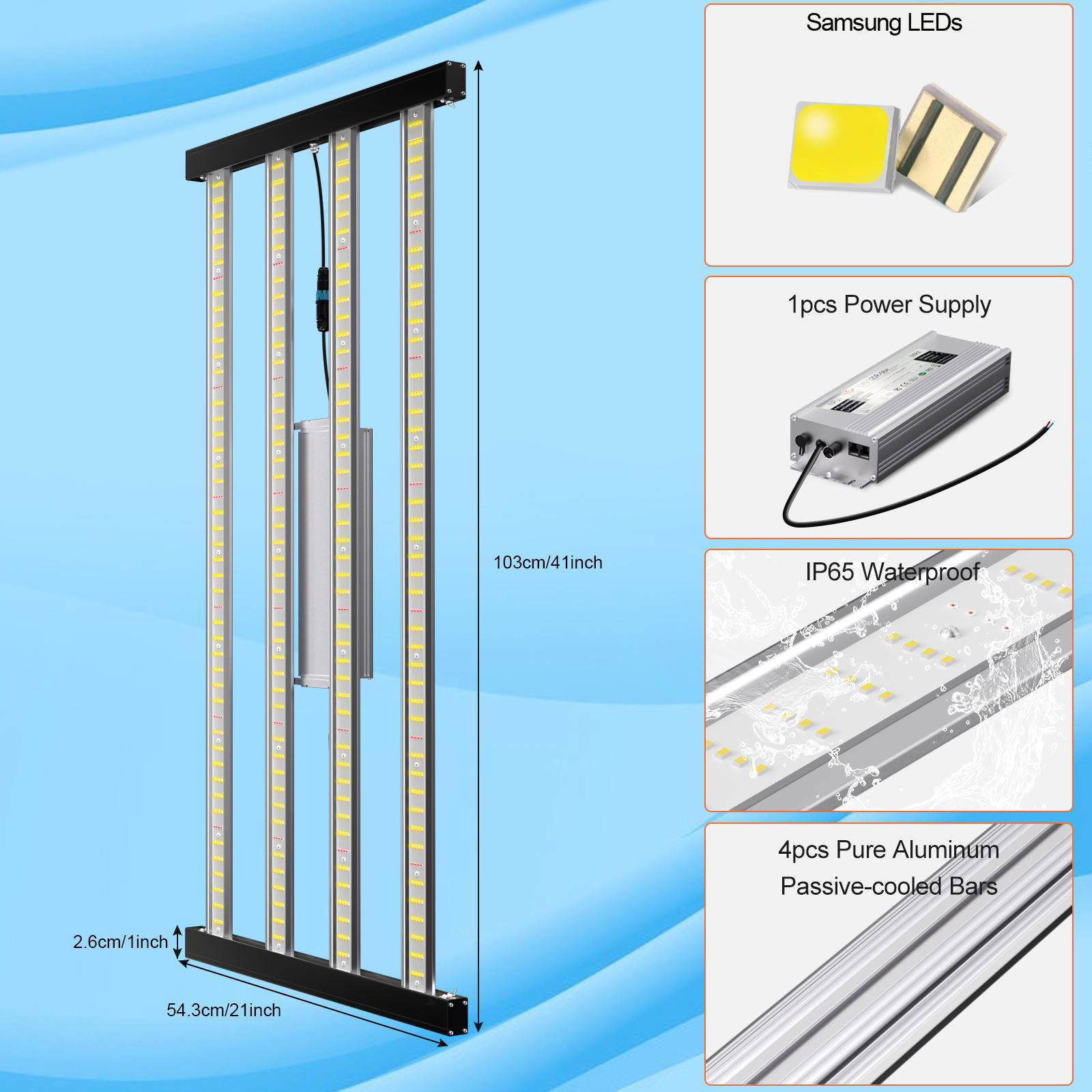 Factory Direct Sale LM301B 460W Indoor Plant LED Grow Light Full Spectrum   3