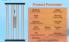 Hight Quality LM218B 320W LED Grow Light Full Spectrum Dimmable For Indoor Plant