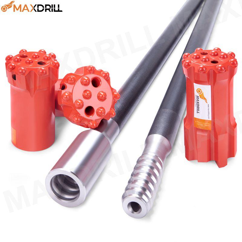 Maxdrill T45螺纹钻头头部直径70mm-127mm中深孔钻具 4