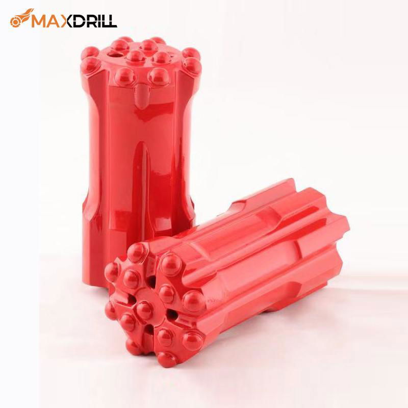 Maxdrill T51螺紋鈕扣鑽頭89mm-152mm，用於鑽床和長孔