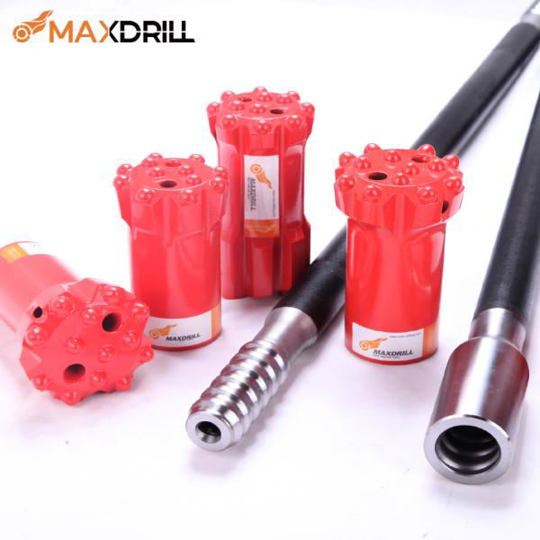 Maxdrill MF R32/R32 shank rods 32 for tunneling&drifting 3