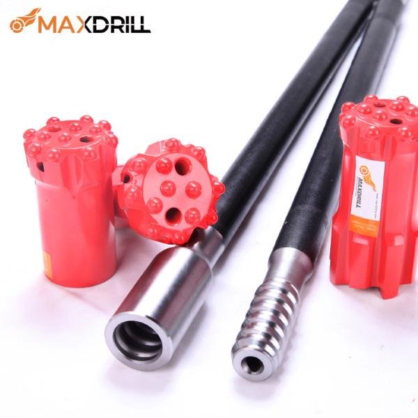 Maxdrill MFT45/T45 thread rods shank rods 45 rods for mining