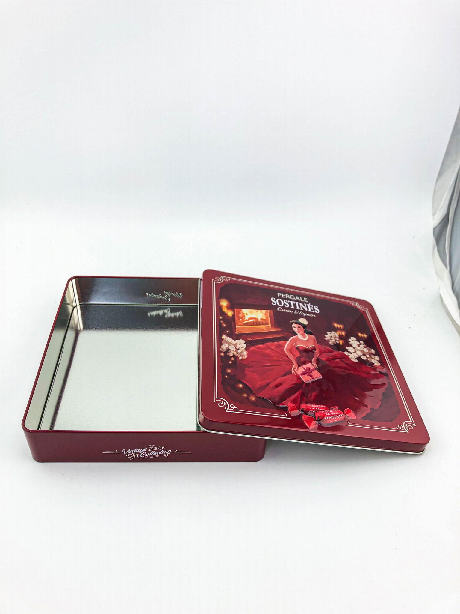 High quality square candy and cookie tin box 3