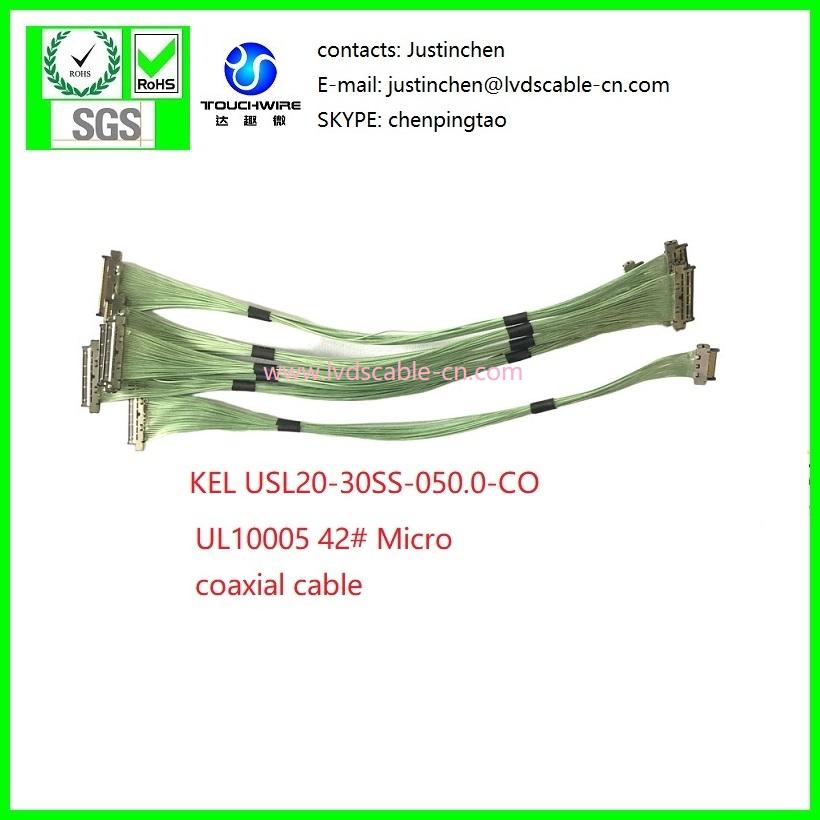 High Definition,KEL USL20-30SS-050.0-CO, SGC CABLE, UL10005 42# Coaxial cable 2