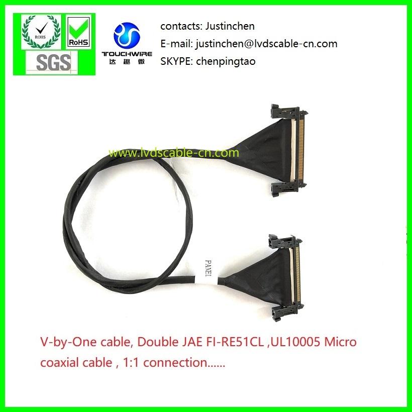 V-by-one CALBE,LVDS CABLE, JAE FI-RE51CL Coaxial cable 3