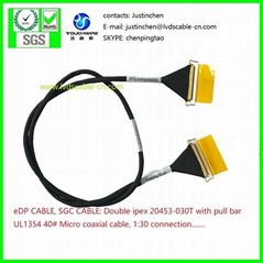 eDP KABLE,SGC KABLE, Round KABLE,IPEX20453,20455-030E,COAXIAL CABLE (Hot Product - 1*)