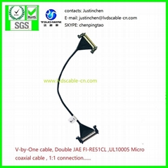 LVDS CABLE,SGC CABLE, V-BY-ONE JAE FI-RE51CL ,Micro coaxial cable