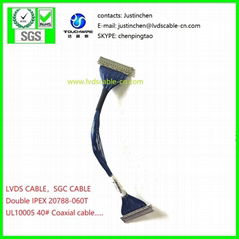 LVDS CABLE, SGC CABLE, IPEX 20