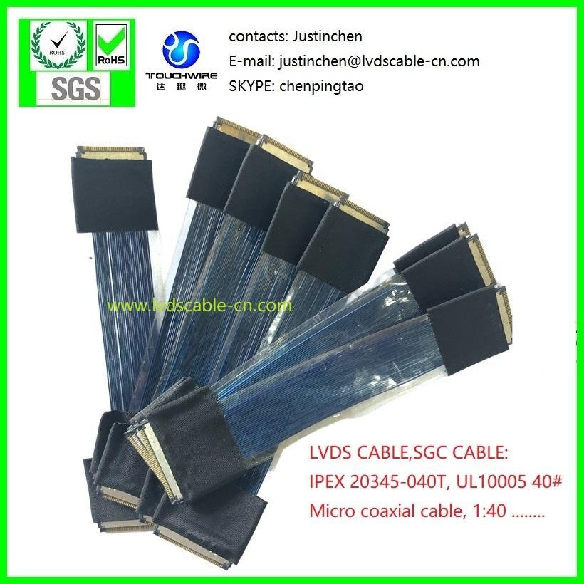UL10005 36#极细同轴线，LVDS CABLE,SGC CABLE,IPEX 20345-040T