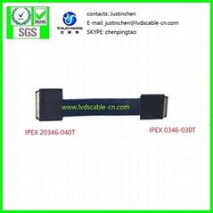 极细同轴线，SGC CABLE, IPEX 20345-030T to IPEX 20346-040T 