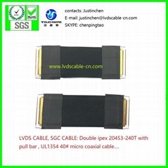 极细同轴线，双头IPEX 20453-040T-01 ，LVDS CABLE,E,LCD CABLE