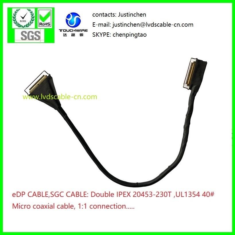 UL10005 36#極細同軸線，LVDS CABLE,SGC CABLE,IPEX 20453-240T