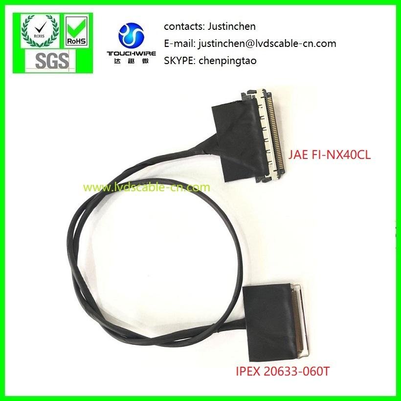 SGC CABLE,LVDS CABLE, eDP CABLE, JAE FI-NX40CL to IPEX 20633-060T