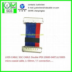 IPEX Kable ,SGC Kable,Double ipex 20679-040T  , UL1354 coaxial cable