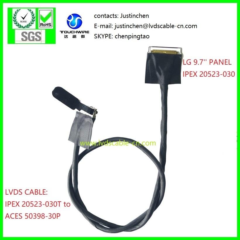 LVDS CABLE,IPEX 20523-030T and aces 50398,UL10005 40# coaxial cable.....