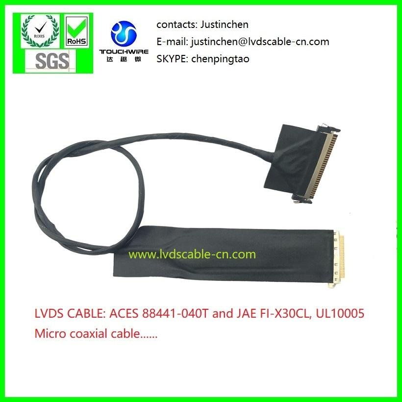 LVDS CABLE,ACES 88441 and JAE FI-X30CL,UL10005 40# coaxial cable.....
