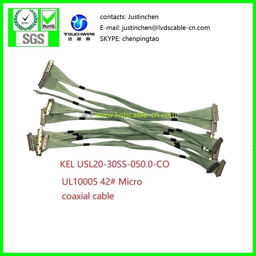 KEL USL20-30SS-050.0-CO, SGC CABLE, UL10005 42# Coaxial cable