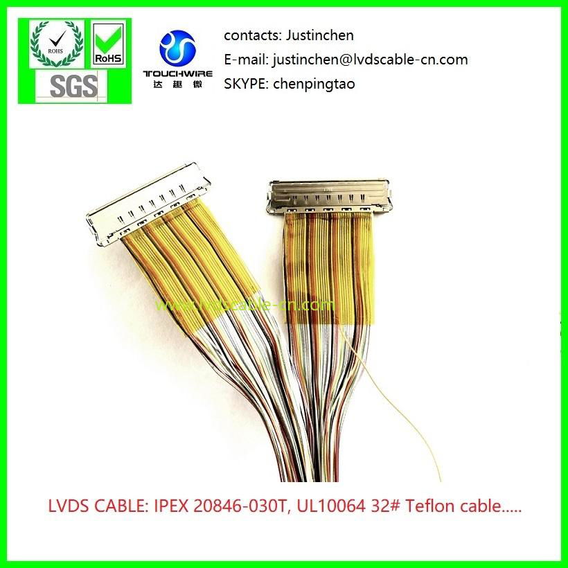 IPEX 20846-030T, lvds cable, edp cable,极细同轴线 2