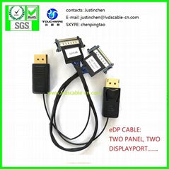 eDP cable, JAE FI-RE51CL,极细同轴线